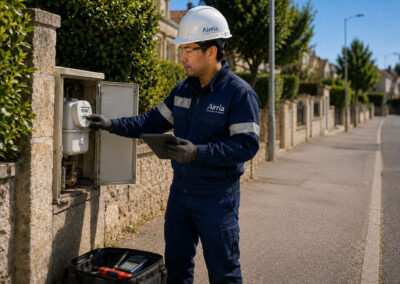 Relève de compteurs gaz et jauges de citernes en diffus